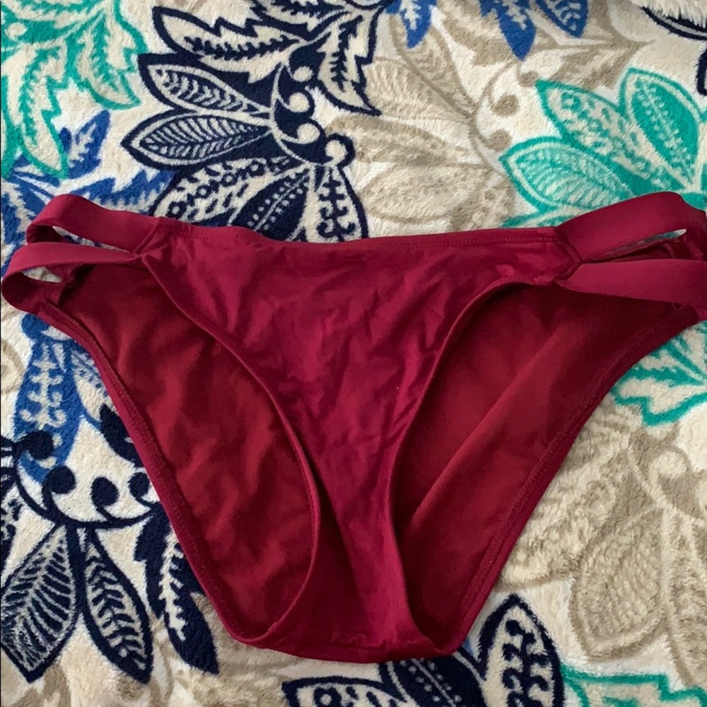 Maroon swimsuit bottoms